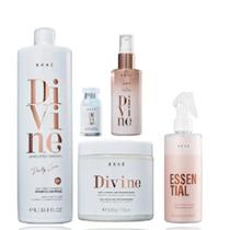 Brae Divine Shampoo Antifrizz 1L+Mascara 500g+Serum 60ml+Ampola 13ml+Essential 260ml