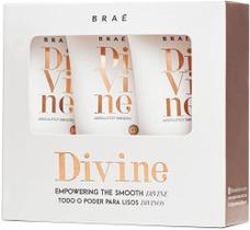 Braé Divine Travel Size Kit Shampoo + Condicionador + Máscara 60ml cada