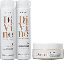 Braé Kit Divine - Shampoo 250ml + Condicionador 250ml + Máscara 200g - BRAE