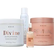 Braé Kit Mascara Divine Revival Oil Blend Intense Completo Salon (4 Produtos)