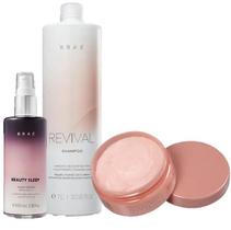 BRAÉ Revival Shampoo 1L Mascara de Reconstrução 200g e Beauty Sleep 100ml BRAÉ Revival Shampoo 1L Mascara de Reconstrução 200g e Beauty Sleep 100ml