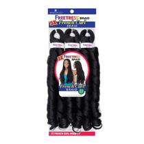 Braid Freetress French Curl 3X 22" (pacote com 5, 1B) pré-esticado Braid Freetress French Curl 3X 22" (pacote com 5, 1B) pré-esticado