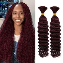 Braiding Hair 2 Bundle 45 cm 100g Deep Wave 10A Brazilian