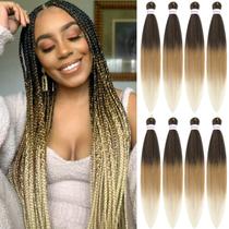 Braiding Hair Alrence, pré-esticado, 20 polegadas, 8 pacotes