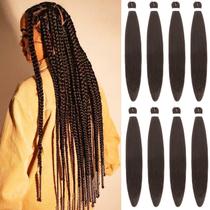 Braiding Hair Alrence, pré-esticado, 36 polegadas, 8 pacotes de 570g