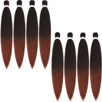 Braiding Hair Alrence pré-esticado de 36 polegadas, 8 pacotes T1B/350