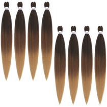 Braiding Hair Alrence pré-esticado de 42 polegadas, 8 pacotes 1B/30/27