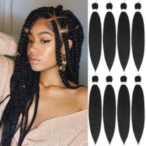 Braiding Hair Alrence, trança longa pré-esticada, 22 polegadas, 8 pacotes