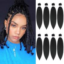 Braiding Hair Alrence, trança longa pré-esticada, 30 cm, 8 pacotes