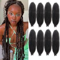 Braiding Hair Chicmoi Marley Twist, pacote com 8 unidades de chocolate