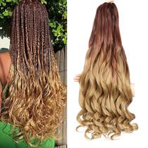 Braiding Hair conrora French Curly 60cm, 8 pacotes para mulheres negras