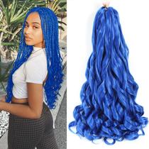 Braiding Hair conrora French Curly 60cm, 8 pacotes para mulheres negras