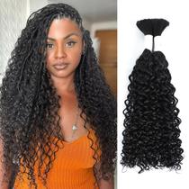 Braiding Hair Coolbeeza Curly Human 18 polegadas Water Wave 2x100g