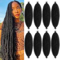 Braiding Hair Cuban Twist 30 cm Black Kinky 8 pacotes Chicmoi