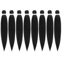 Braiding Hair DIFUNEE, pré-esticado, 24 polegadas, 8 pacotes, preto natural Braiding Hair DIFUNEE, pré-esticado, 24 polegadas, 8 pacotes, preto natural