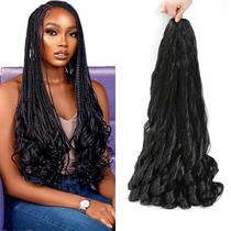 Braiding Hair Flagship French Curl, 8 pacotes de 26 polegadas 1B para mulheres