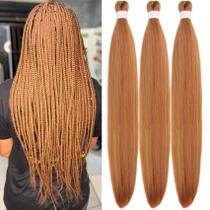 Braiding Hair Gozill Honey Ginger pré-esticado para mulheres negras