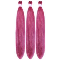 Braiding Hair Gozill pré-esticado rosa escuro de 26 polegadas
