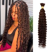 Braiding Hair LOLLY HAIR Chocolate Brown 50g 40cm Water Wave