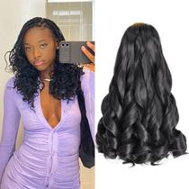 Braiding Hair Luoyudu French Curl 30 cm, 5 pacotes sintéticos