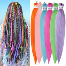 Braiding Hair Ms Aloe, pré-esticado, 26 polegadas, colorido para mulheres