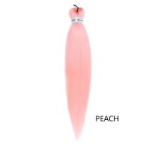 Braiding Hair Pre Streched EZ Braids, 8 pacotes/lote preto