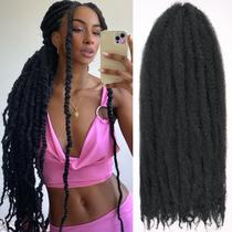 Braiding Hair RuiYok Marley Twist, 24 polegadas, 8 pacotes para mulheres