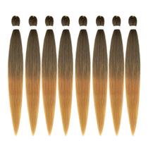 Braiding Hair ShowCoco, pré-esticado, 107 cm, 8 pacotes sintéticos
