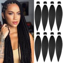 Braiding Hair ShowCoco, pré-esticado, 32 polegadas, preto natural