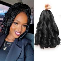 Braiding Hair TUVOJALE French Curl 30 cm, 8 pacotes sintéticos