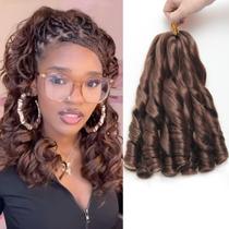 Braiding Hair TUVOJALE French Curl 30 cm, 8 pacotes sintéticos