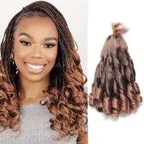 Braiding Hair TUVOJALE French Curl 30 cm, 8 pacotes sintéticos