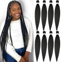 Braiding Hair Ubeleco, pré-esticado, sintético de 30 polegadas, 8 pacotes