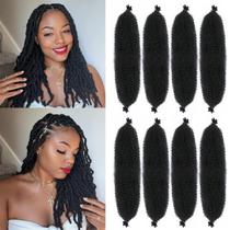 Braiding Hair Udinese Marley Twist, pré-esticado, 18 polegadas, 8 pacotes
