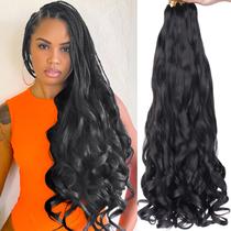 Braiding Hair Unionbeauty French Curly 22 polegadas, 8 pacotes de 600 ml