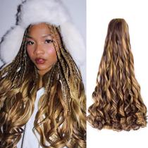 Braiding Hair Vitorish French Curly de 22 polegadas, 8 pacotes para mulheres