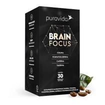 Brain Focus Colina + Fosfatidilserina + Cafeína + Taurina - 30 Caps - Pura Vida - PURAVIDA