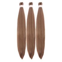 Braining Hair Gozill Honey Brown, pré-esticado, 3x26 polegadas, 300 ml