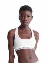Bralette Calvin Klein, algodão moderno, sem forro, branco, feminino, GG Bralette Calvin Klein, algodão moderno, sem forro, branco, feminino, GG