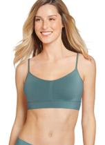 Bralette Jockey Modern Micro Stretch Seamfree para mulheres, verde glicínia