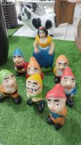 Branca de Neve e os sete anões medios para jardim