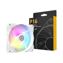 Branco 120mm RGB Silent CPU Cooler Fan P16 4PIN Pc Computer Case Fan Rainbow Dissipador De Calor