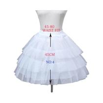 Branco Crianças a Linha Petticoat 3 Aros Renda Guarnição Cintura Elástica Vestido Da Menina De Flor