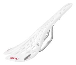 Branco Selim Profissional Vertu Spider Vazado Aerodinâmico para Bicicleta MTB Speed Performance