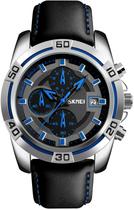 Brand Men 3D Big Face Chronograph Stopwatch Relógios de quar