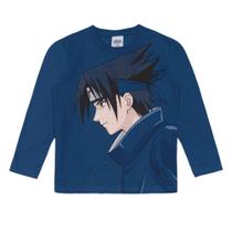 Brandili Camiseta Manga Longa Sasuke Azul