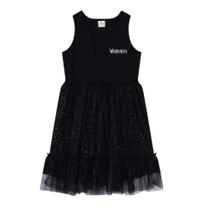 Brandili Vestido Wandinha Wednesday Preto