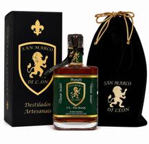 BRANDY V.S FINE SAN MARCO DI LEON-ENVELHECIDO-BIDESTILADO-ARTESANAL-SUAVE/AMADEIRADO-700 ml 40% vol.