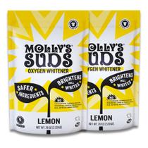 Branqueador de oxigênio Molly's Suds Powerful Bleach 4,7 L com óleo de limão Branqueador de oxigênio Molly's Suds Powerful Bleach 4,7 L com óleo de limão