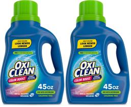 Branqueador de roupa OxiClean Color Boost 45 fl oz, pacote com 2